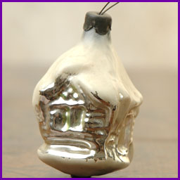 Antique Christmas ornament SNOWED HUT 