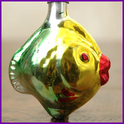 Antique Christmas ornament FISH