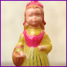 Antique Christmas ornament RED RIDING HOOD