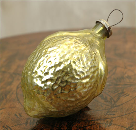 Antique Huge Kugel Christmas ornament 