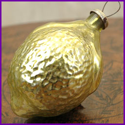 Antique Huge Kugel Christmas ornament 