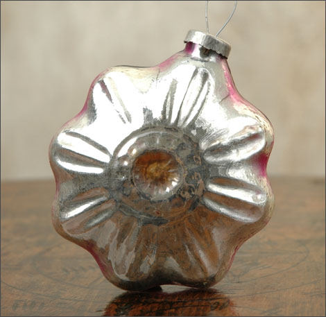 Antique Huge Kugel Christmas ornament STAR