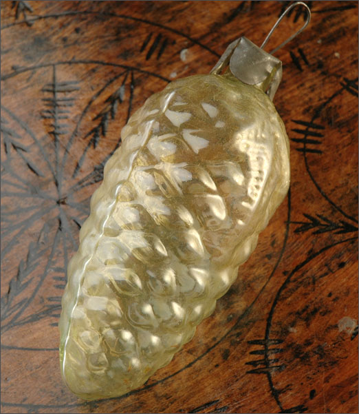 Antique Kugel Huge Christmas ornament CONE