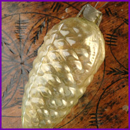 Antique Kugel Huge Christmas ornament CONE