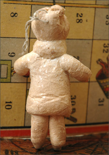 Antique Christmas ornament GIRL With MUFF