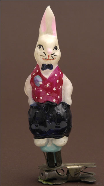 Vintage Christmas ornament RABBIT