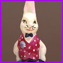 Vintage Christmas ornament RABBIT