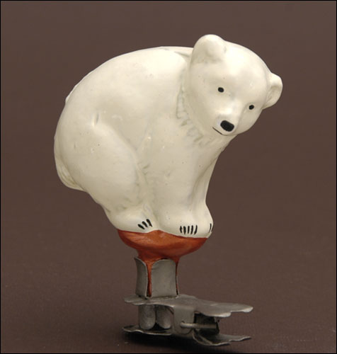 Vintage Christmas ornament POLAR BEAR