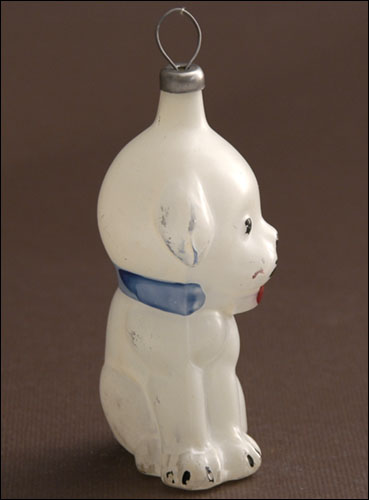 Vintage Christmas ornament PUPPY