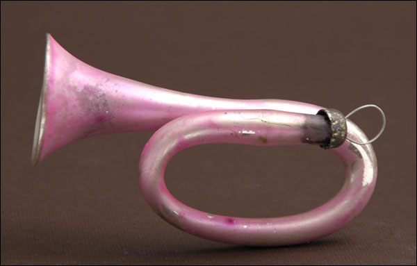 Vintage Christmas ornament TRUMPET