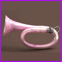 Vintage Christmas ornament TRUMPET
