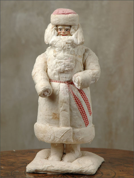Antique Christmas Santa figure decoration
