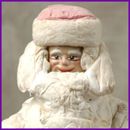Antique Christmas Santa figure decoration
