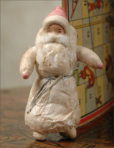 Antique Christmas ornament cotton SANTA