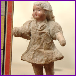 Antique cotton Christmas ornament GIRL