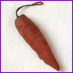 Antique Christmas cotton ornament CARROT