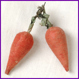 Antique Christmas ornament CARROTS