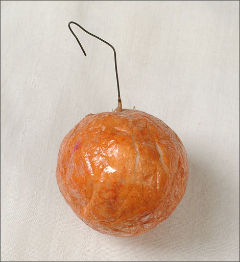 Antique Christmas ornament TANGERINE