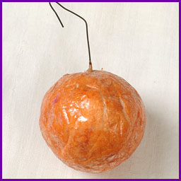 Antique Christmas ornament TANGERINE
