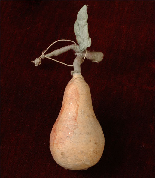 Antique Christmas cotton ornament PEAR