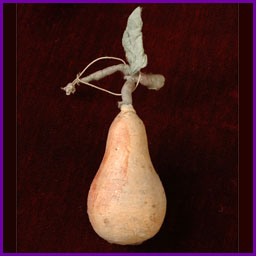 Antique Christmas cotton ornament PEAR