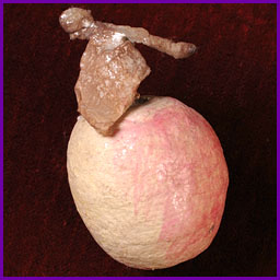 Antique Christmas cotton ornament APPLE