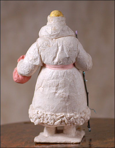 Antique Christmas tree cotton figure of SANTA