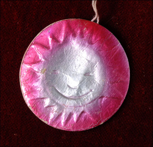Antique Dresden Christmas ornament SUN