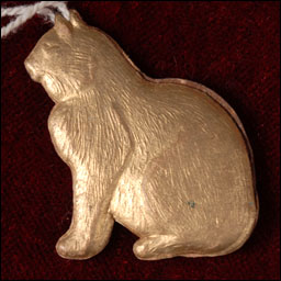Antique Dresden Christmas ornament CAT