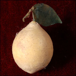 Antique cotton Christmas ornament Lemon