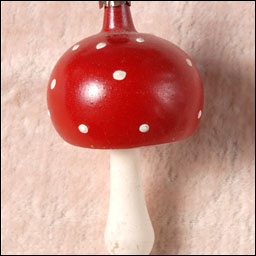 Antique German Christmas ornament MUSHROOM