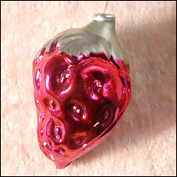 Antique Christmas ornament STRAWBERRY