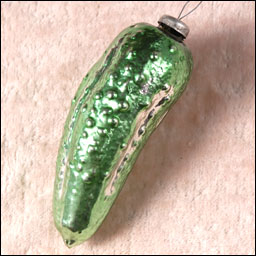 Antique Christmas ornament PICKLE