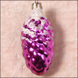 Antique Christmas ornament ICED CONE