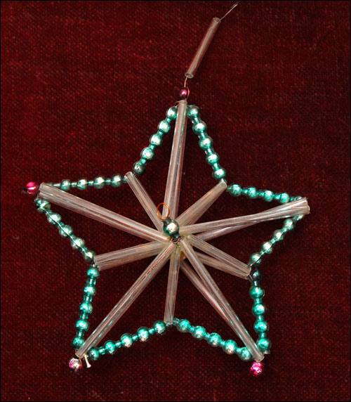 Antique Christmas ornament STAR