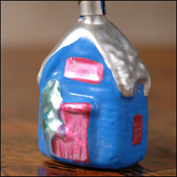 Antique Christmas ornament HOUSE