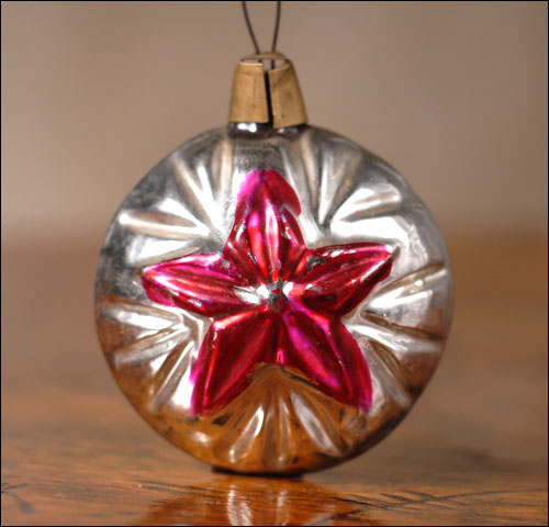 Antique Christmas ornament SOVIET STAR