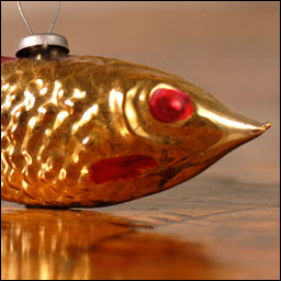 Antique Christmas ornament FISH