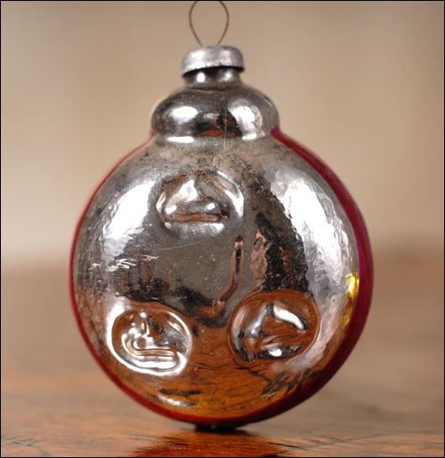 Antique CHRISTMAS ornament CLOCK