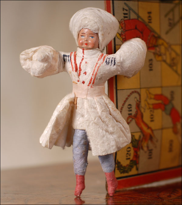 Antique Christmas ornament DANCING COSSACK BOY