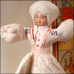Antique Christmas ornament DANCING COSSACK BOY