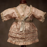 Original French Rose Silk Doll Dress 