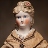 German Lady Doll by KLING all original! 17 in