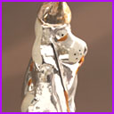 Antique Christmas ornament HUNTER's DOG