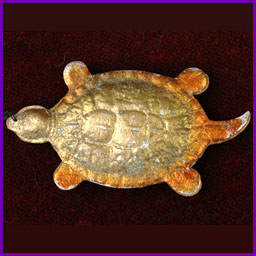 Antique Christmas Dresden ornament TURTLE