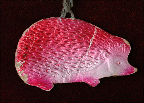 Antique Christmas ornament HEDGEHOG