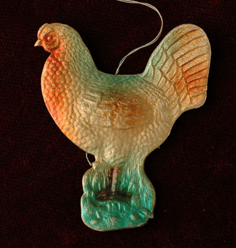 Antique Christmas Dresden ornament HEN