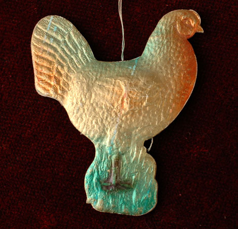 Antique Christmas Dresden ornament HEN