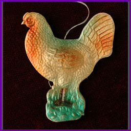 Antique Christmas Dresden ornament HEN