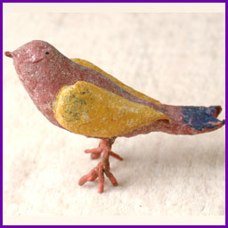 Antique Christmas cotton ornament BIRD